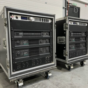 QSC/DBX sub-top amplifier rack